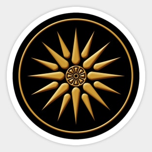 Macedonia Symbol Gold Sticker